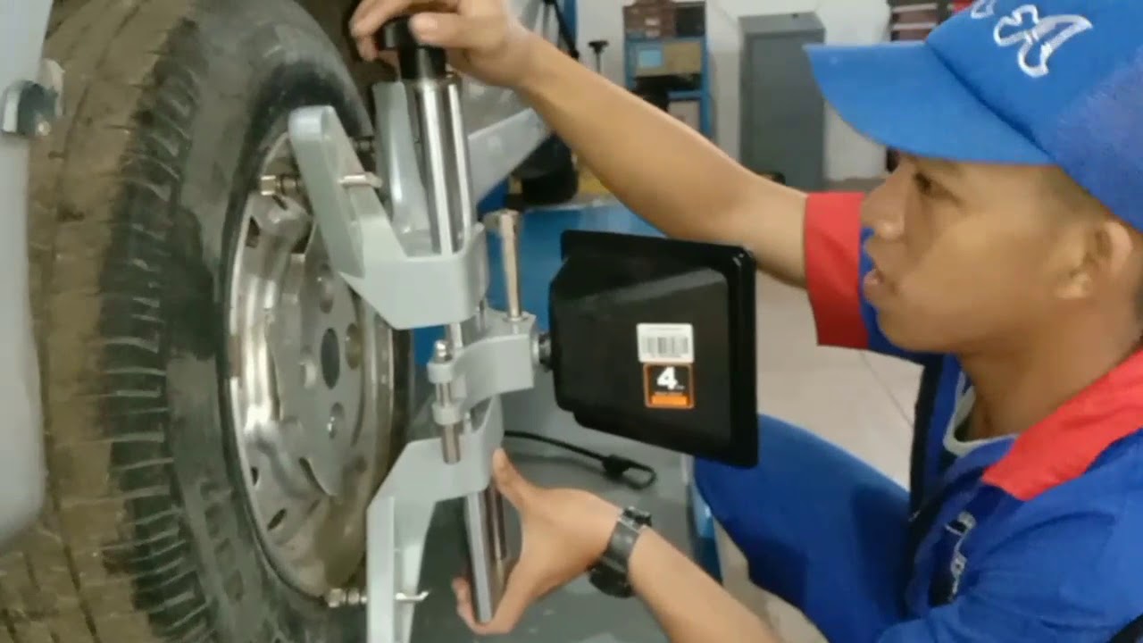 tutorial spooring | roadbuck 3d wheel aligner untuk smk