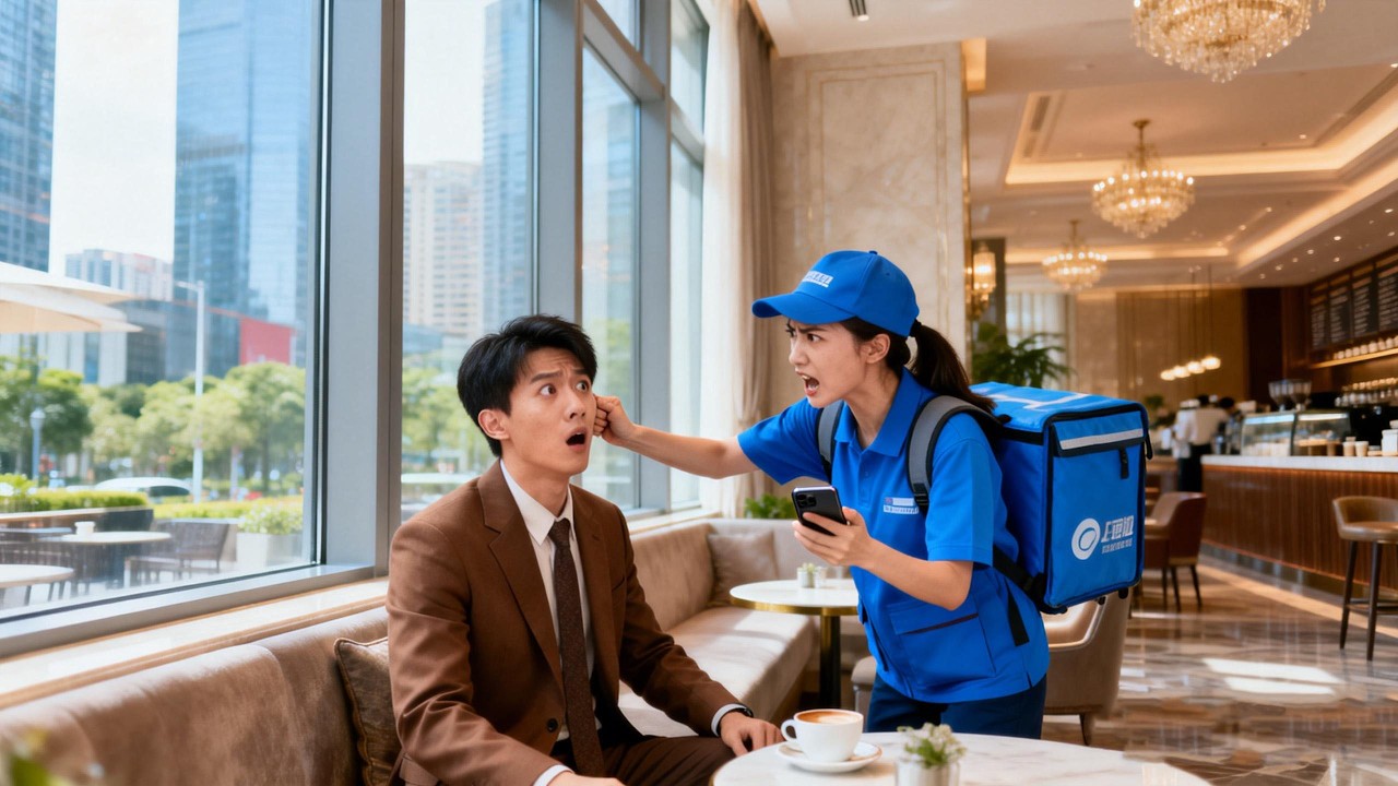 No one dared to stop loud CEO，only delivery girl Grab his ear&Hang up her phone，love at first sight