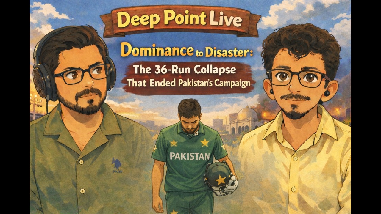 Deep Point Live | Dominance to Disaster: The 36-Run Collapse That Ended Pakistan's Campaign