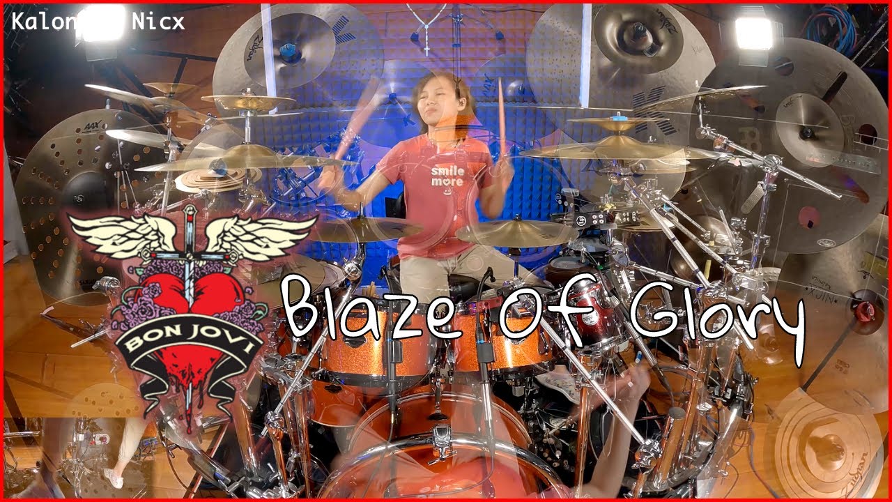 Blaze Of Glory - Jon Bon Jovi - Kenny Aronoff | Drum cover by Kalonica Nicx
