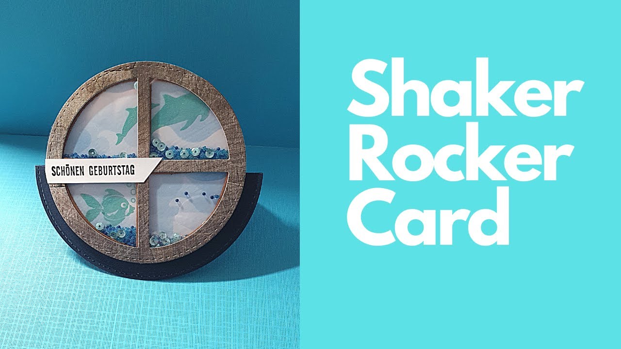 Shaker Rocker Card mit den Stempelkissen und Stanzschablonen von Action | Schaukelkarte