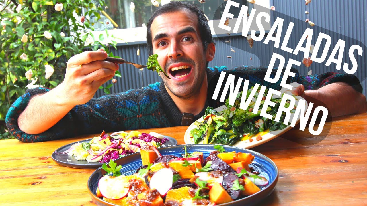 3 ENSALADAS DE INVIERNO CONTUNDENTES, NUTRITIVAS Y DELICIOSAS