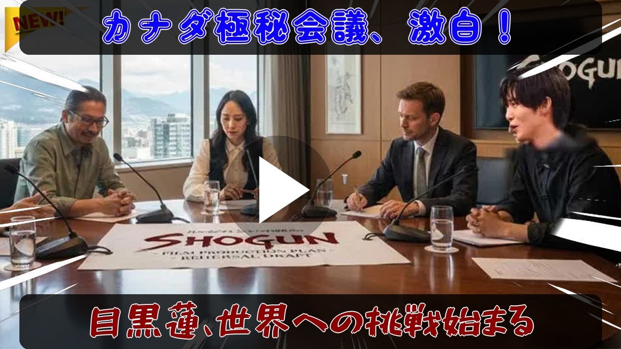 『将軍2』カナダ極秘会議の全貌：目黒蓮、名だたる俳優陣と撮影クルーを前に、作品への並々ならぬ覚悟を表明した瞬間。