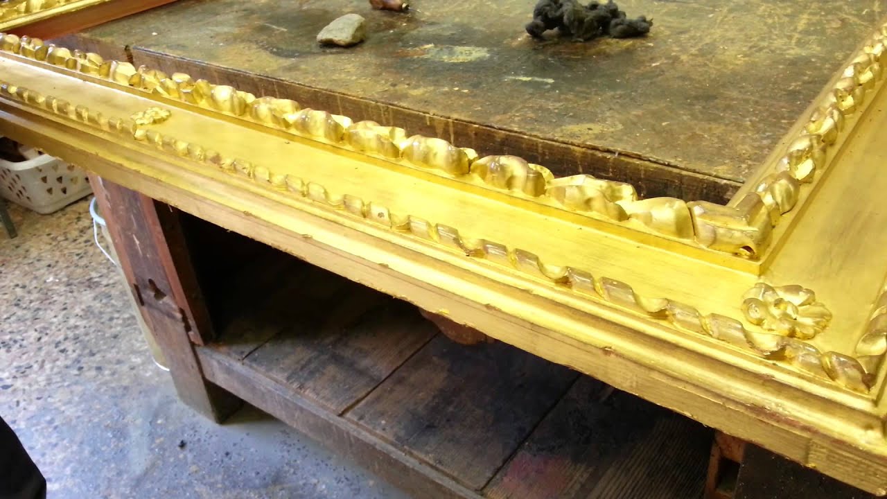 Anticare cornice in stile antico (LE MICRO ROTTURE SULL'ORO)