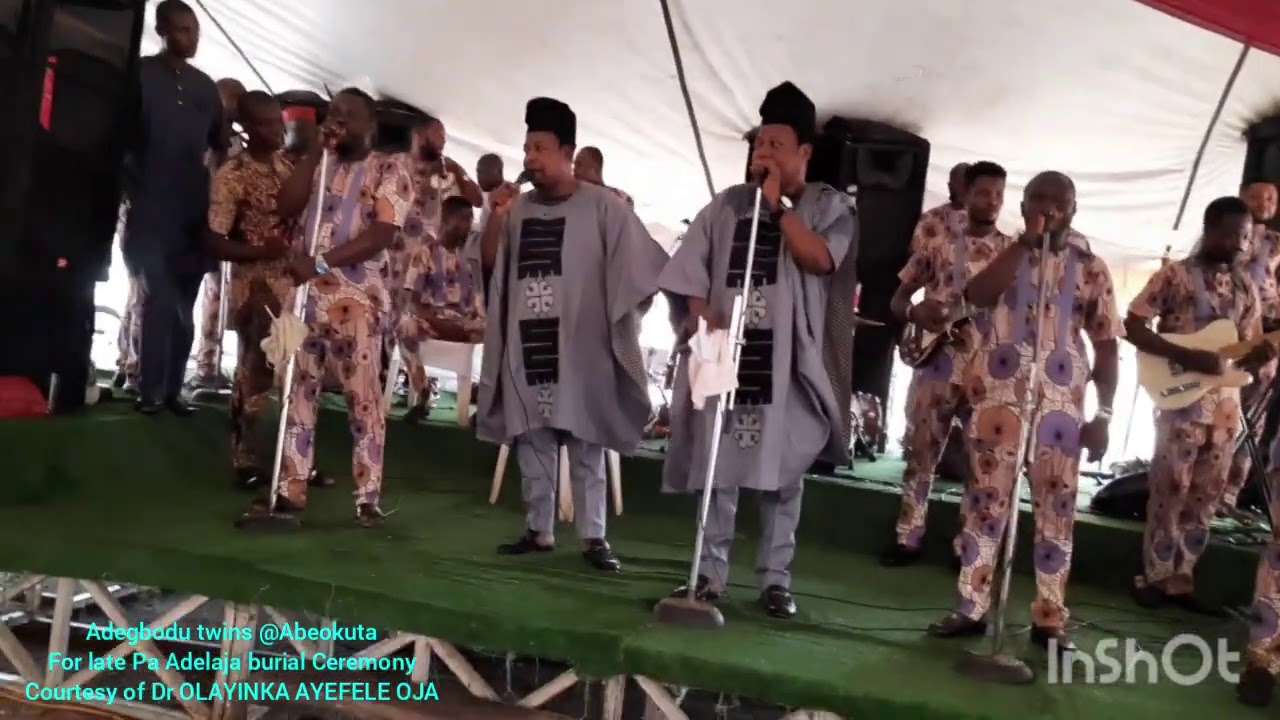 Adegbodu twins@Abeokuta for late Pa Adelaja burial Ceremony, courtesy of Dr OLAYINKA AYEFELE