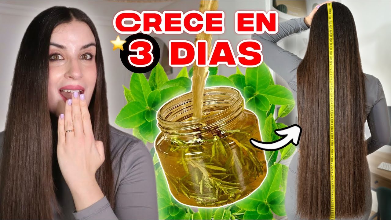CRECE TU CABELLO EN 3 DÍAS CON SÓLO 2 NGREDIENTES POTENTES!!