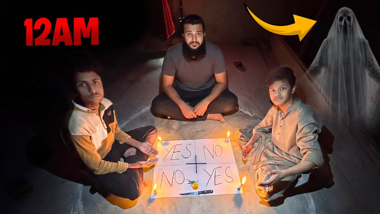 Charlie Charlie Ghost Game At Night 😱 12 AM Challenge