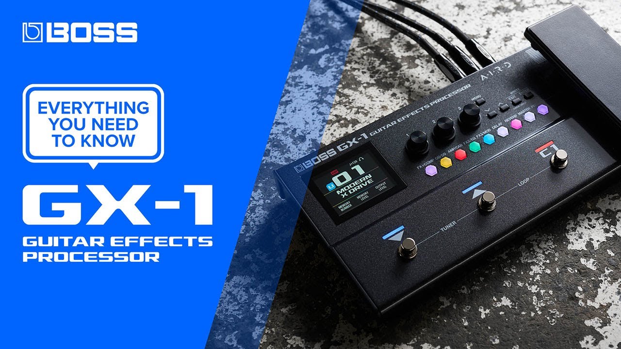 Эффект-процессор для гитары BOSS GX-1 | Все, что вам нужно знать