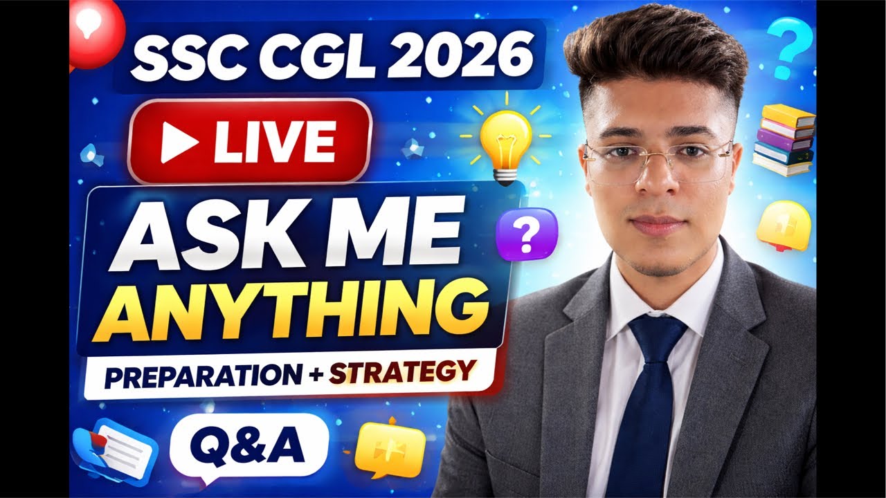 SSC CGL 2026 LIVE | Ask Me Anything (Preparation + Strategy)