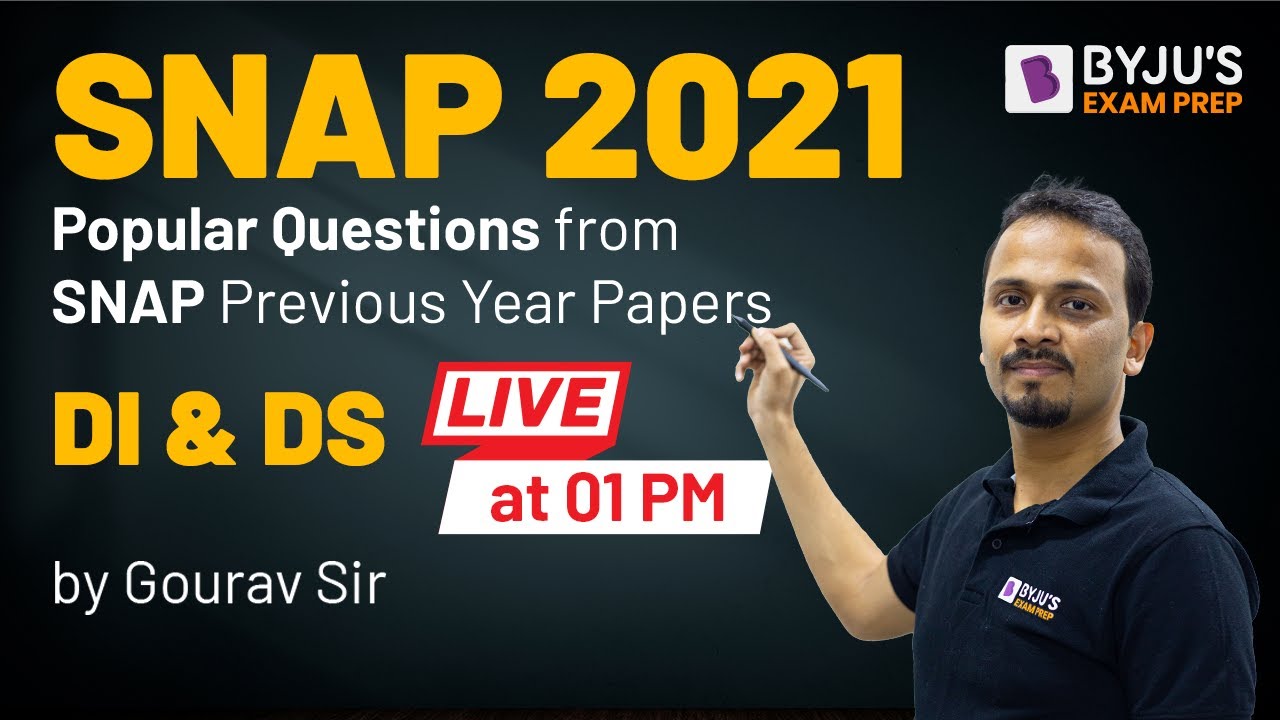 SNAP 2021 | Popular Questions from SNAP Previous Year Paper - DI & DS | BYJU'S Exam Prep