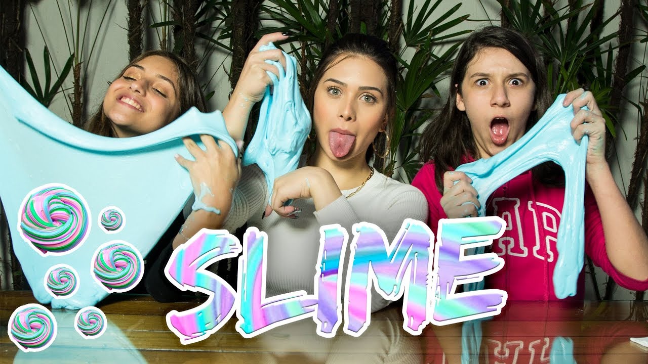 APRENDI A FAZER SLIME!! FT. MARIA E RAFA