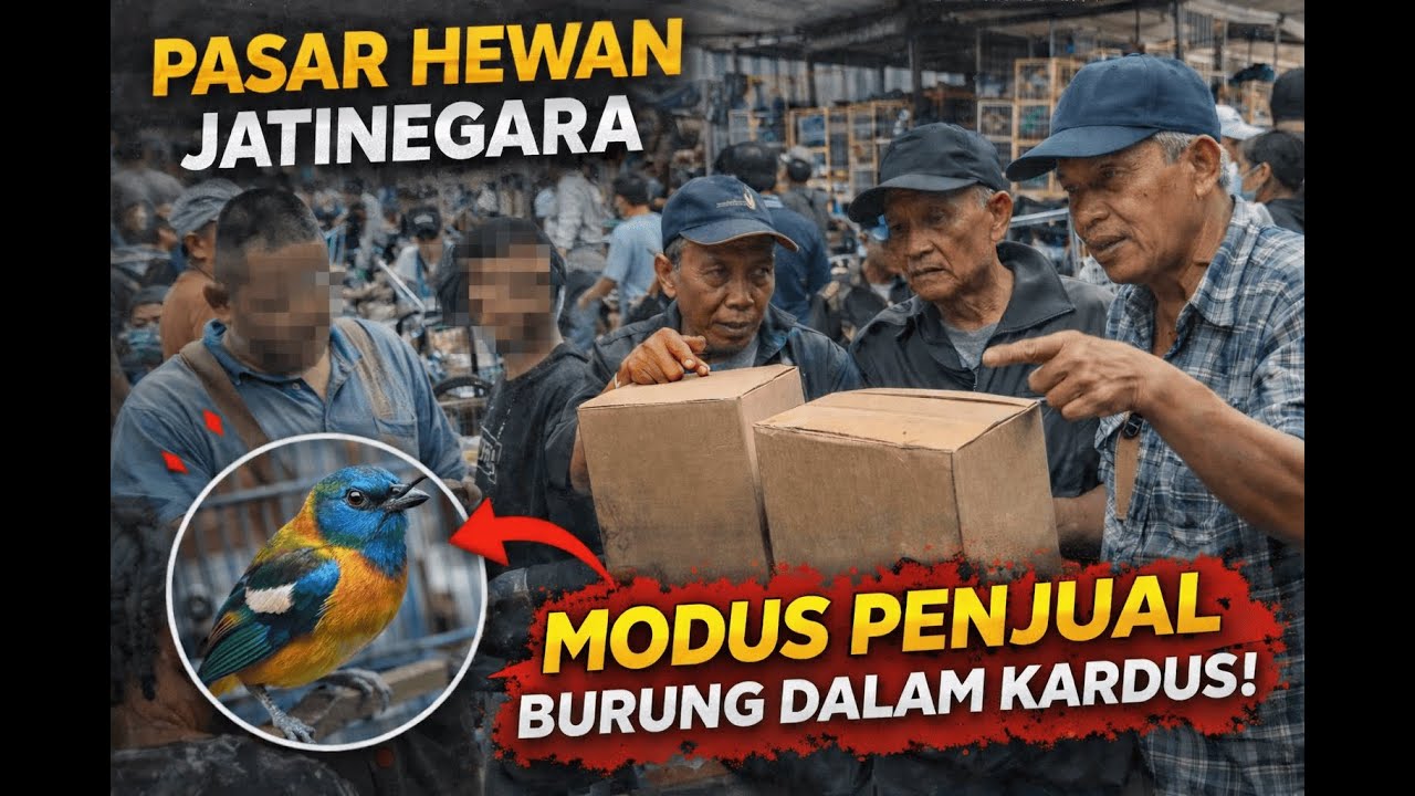 HATI-HATI !!  Modus Penjual Burung Dalam Kardus di Pasar Hewan Jatinegara (VIRALKAN)