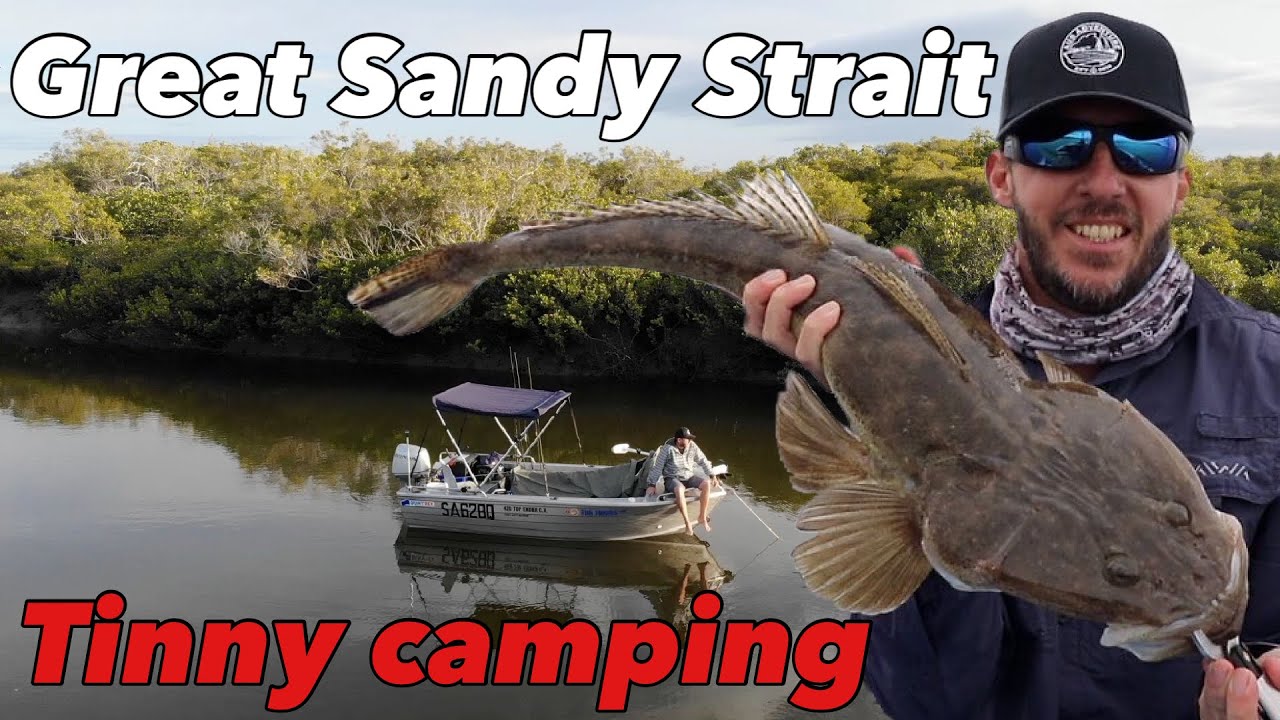 Tinny camping the Great Sandy Straits - Living from a 4m boat 🚤 Hunting for big lizards 🦎 🎣
