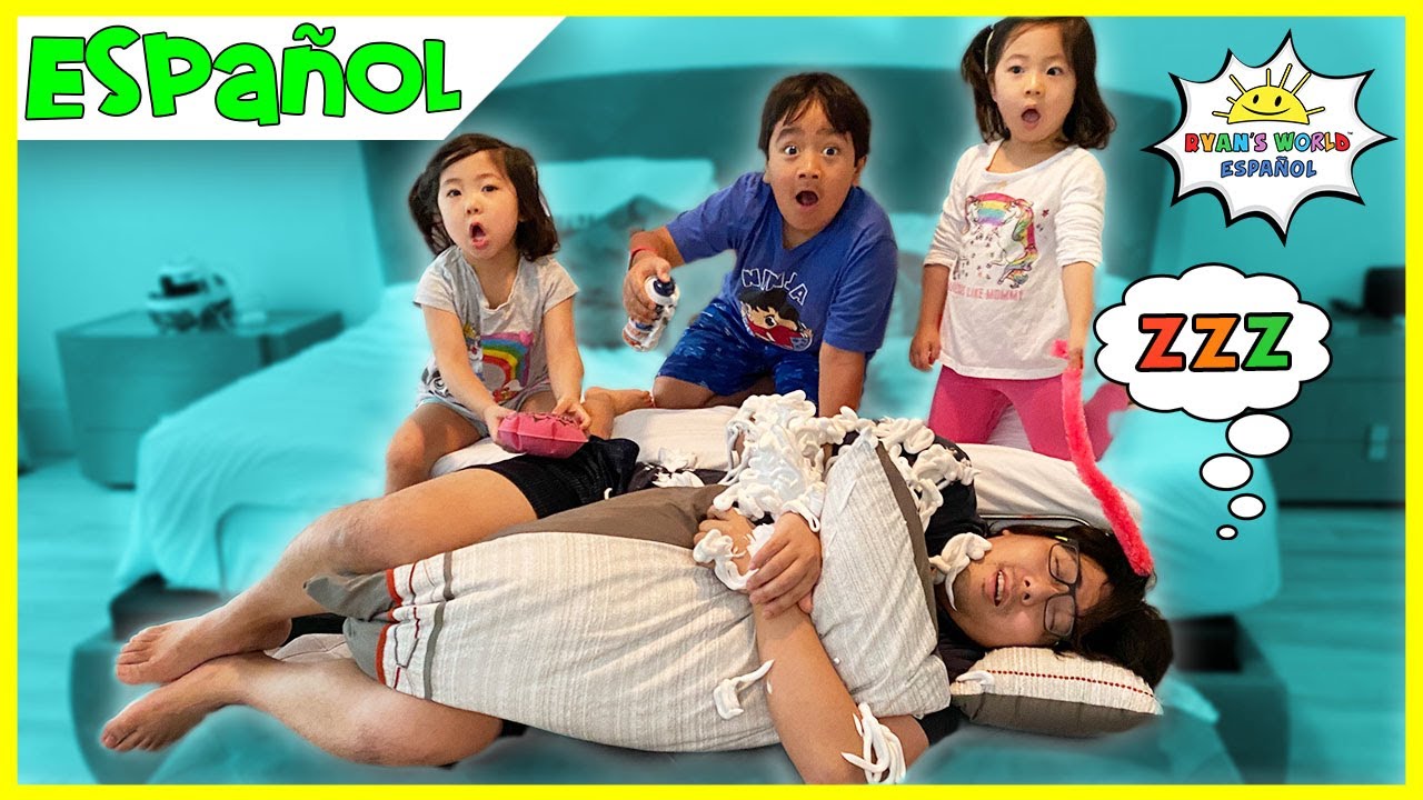 No Despiertes a Pap&aacute; en el Desaf&iacute;o de La Vida Real con Ryan, Emma y Kate!!!