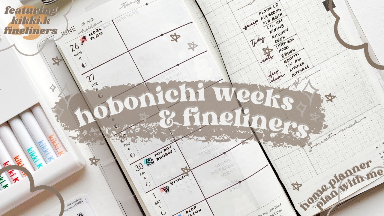 Hobonichi week plan with me | neutral & functional planner home planner feat. Kikki.k fineliners