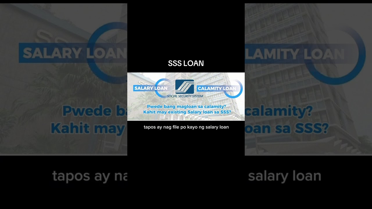 SALARY LOAN AT CALAMITY LOAN SA SSS. #sss #salaryloan #calamityloan #sssloan #fyi #information