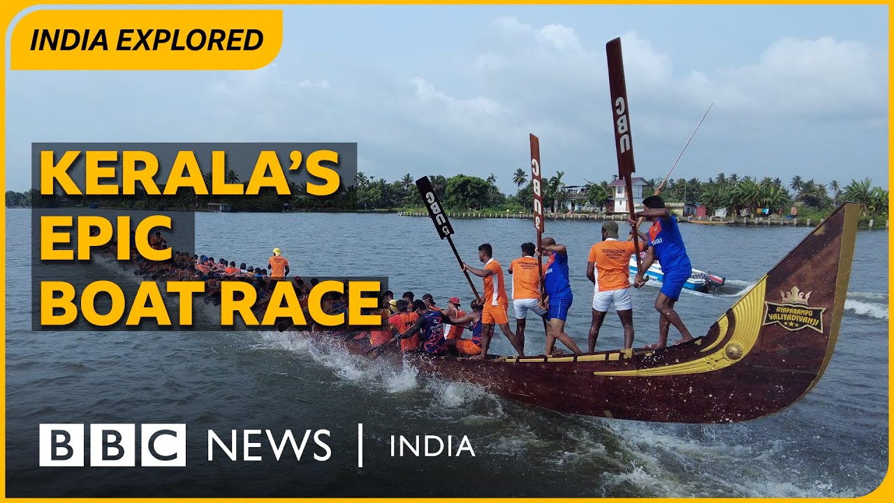 Kerala boat race: India's majestic Nehru trophy race | BBC News India