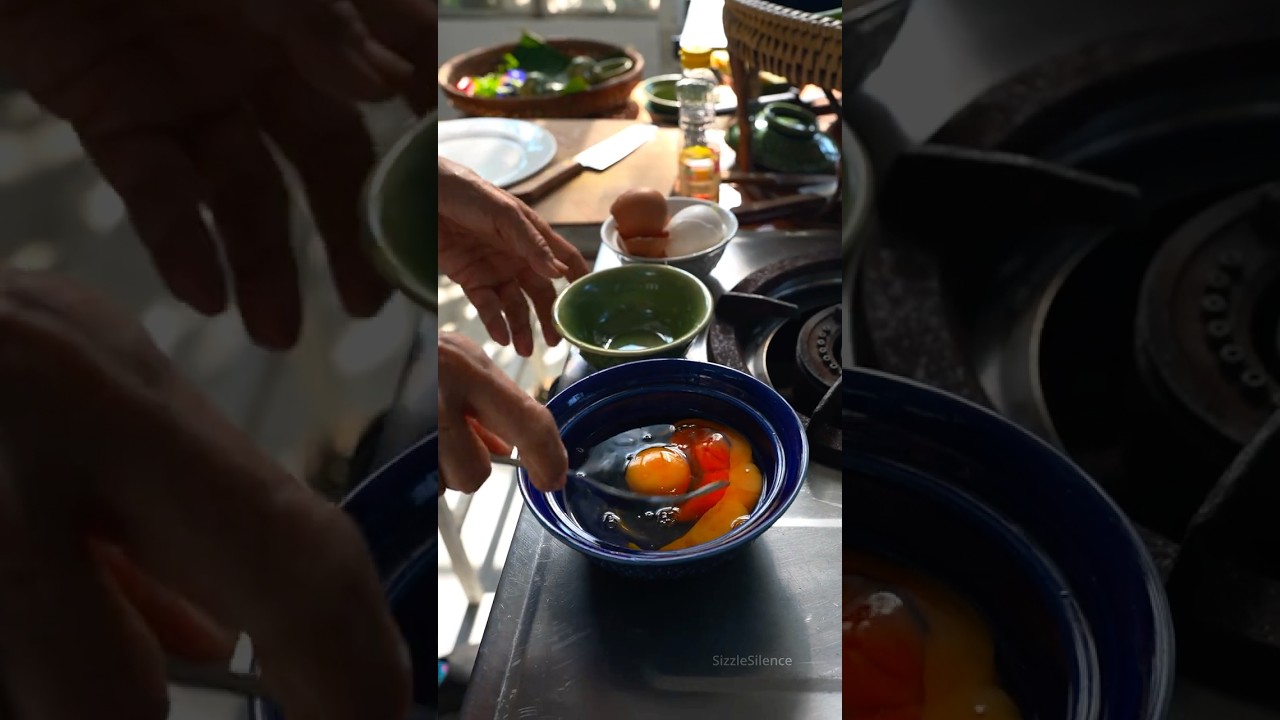 ASMR Thai Cooking 🍳 Hypnotic Egg Sounds | Real Binaural ASMR (No Talking)