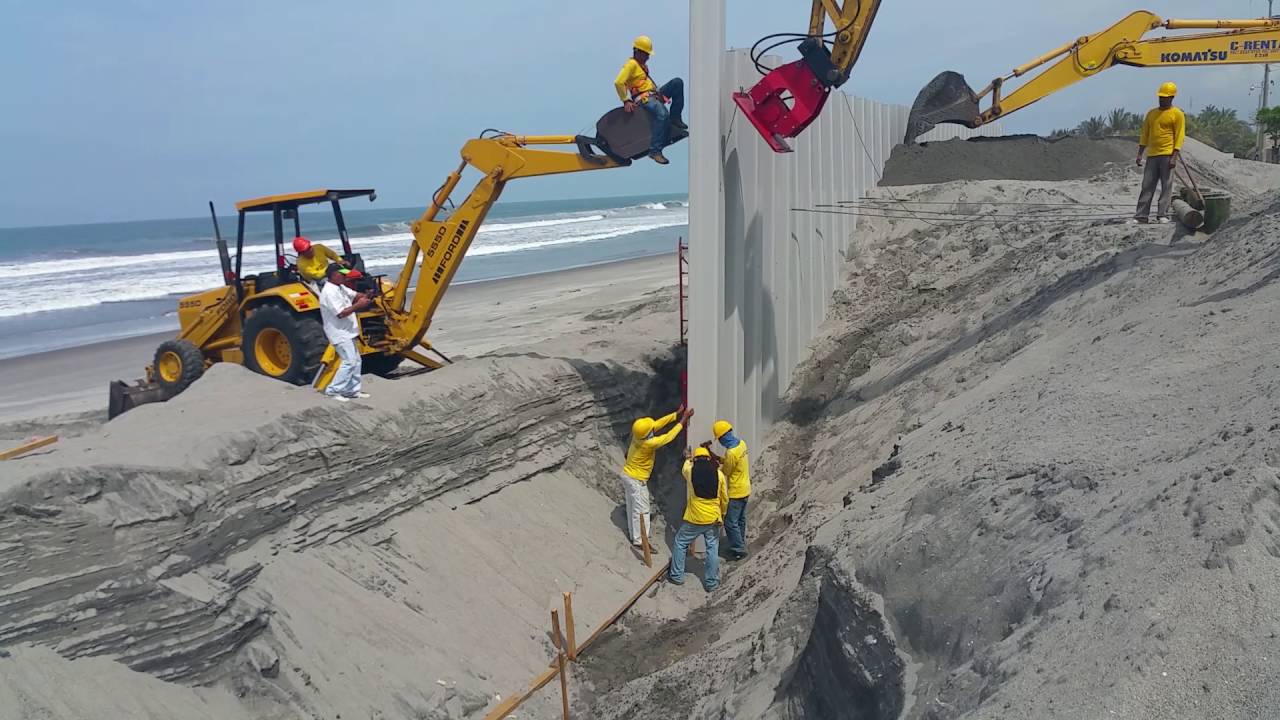 Instalacion tablestaca El Salvador, sheet piling El Salvador sheet pile