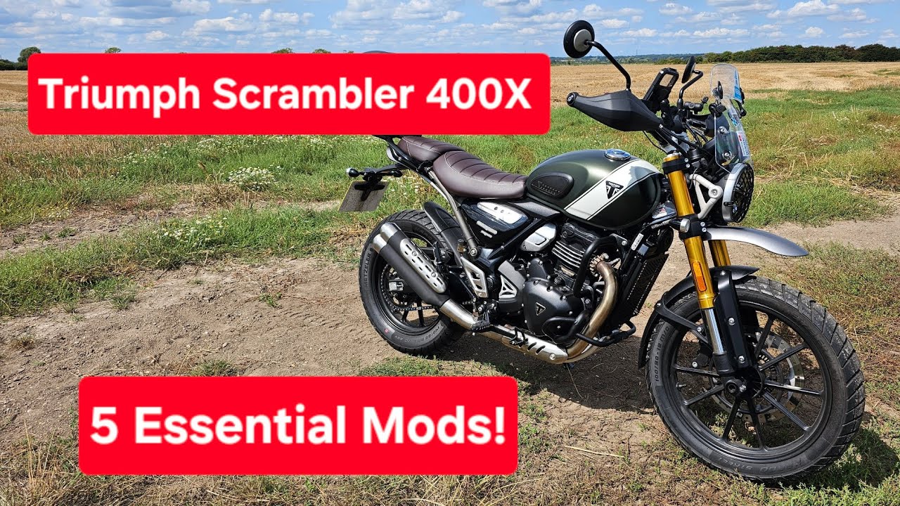 Triumph Scrambler 400X Top 5 Mods to do!