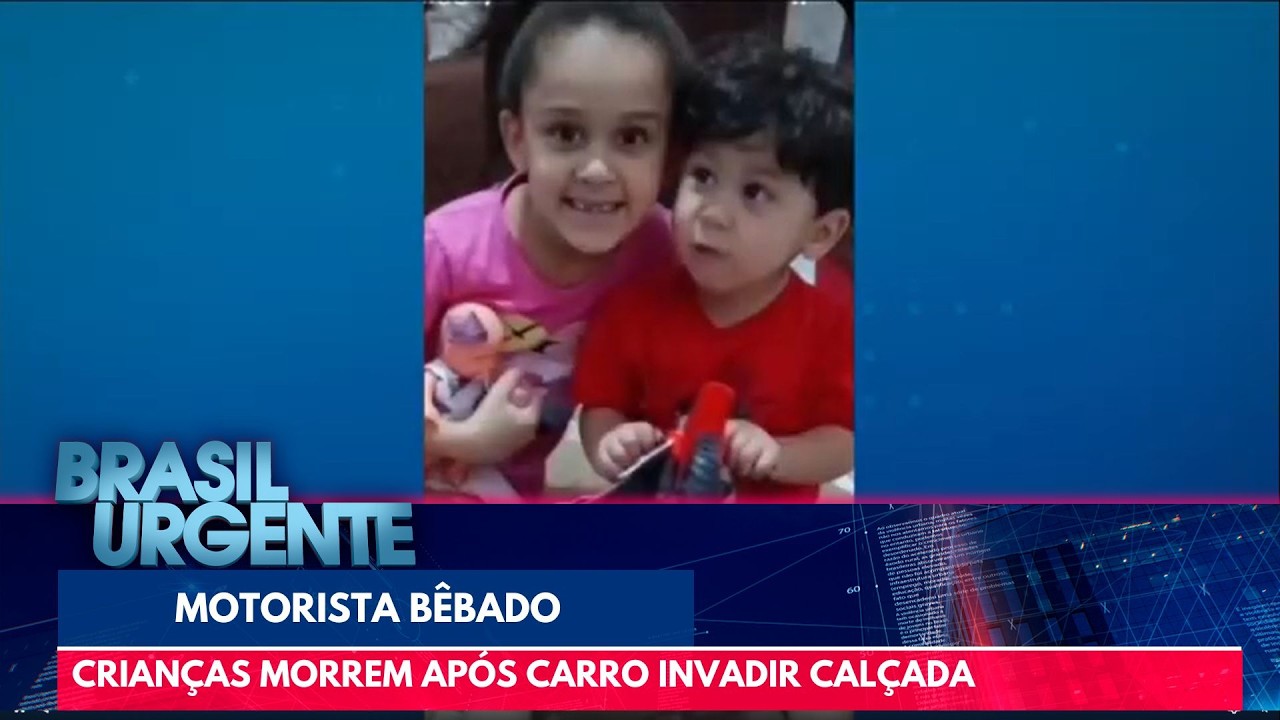 Motorista embriagado mata crian&ccedil;as em cal&ccedil;ada | Brasil Urgente