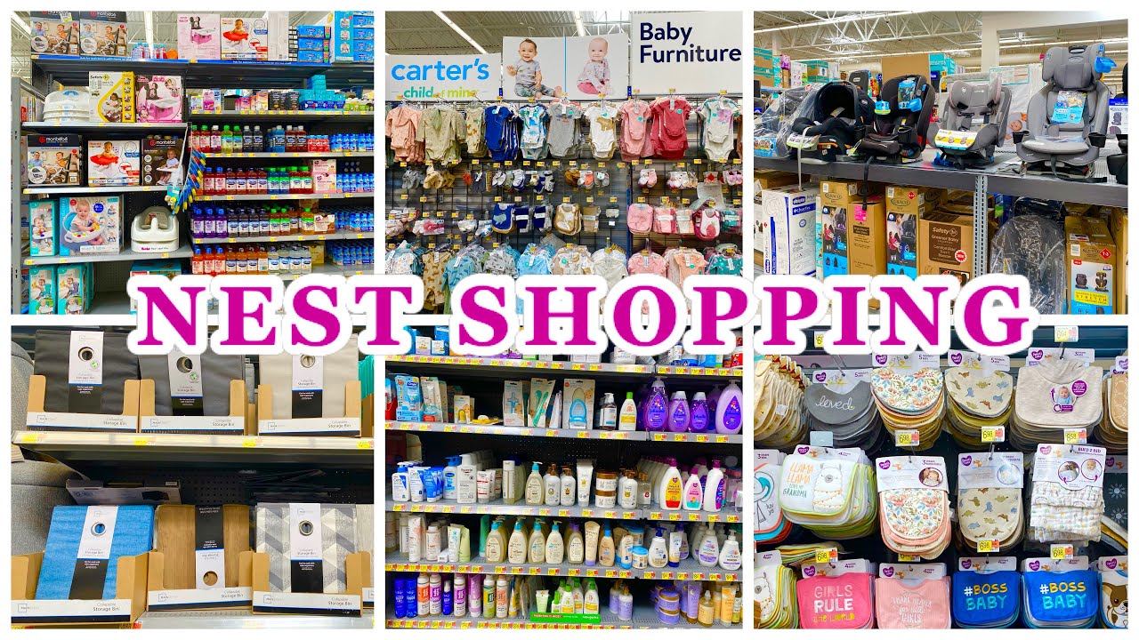 NEST SHOP WITH ME | PREPARING FOR BABY | BABY CLOTHING, BABY BOTTLES, NURSERY + MORE