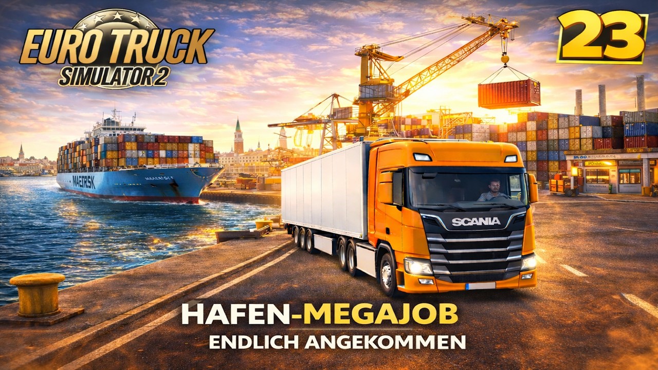 Euro Truck Simulator 2 | #23 – Mega-Hafen & perfekte Abgabe in Italien 🇮🇹