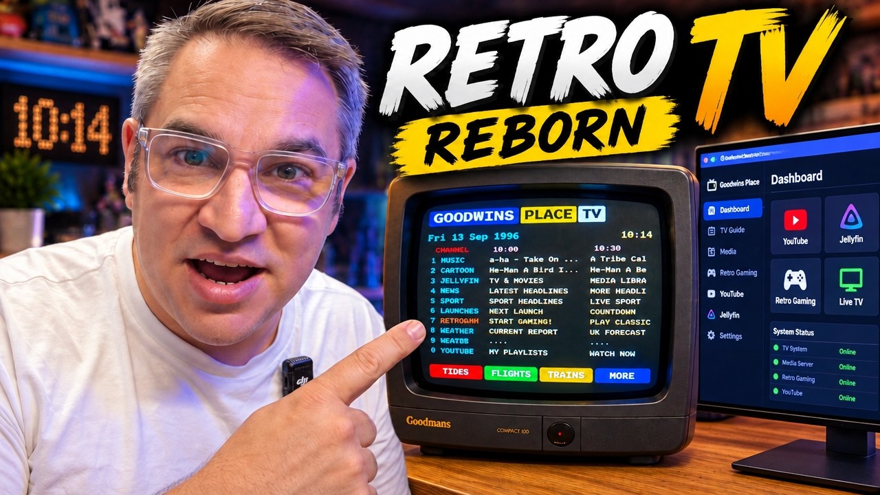 Я пересобрал идеальный ретро-телевизор на Raspberry Pi: игры, YouTube, Jellyfin и многое другое!