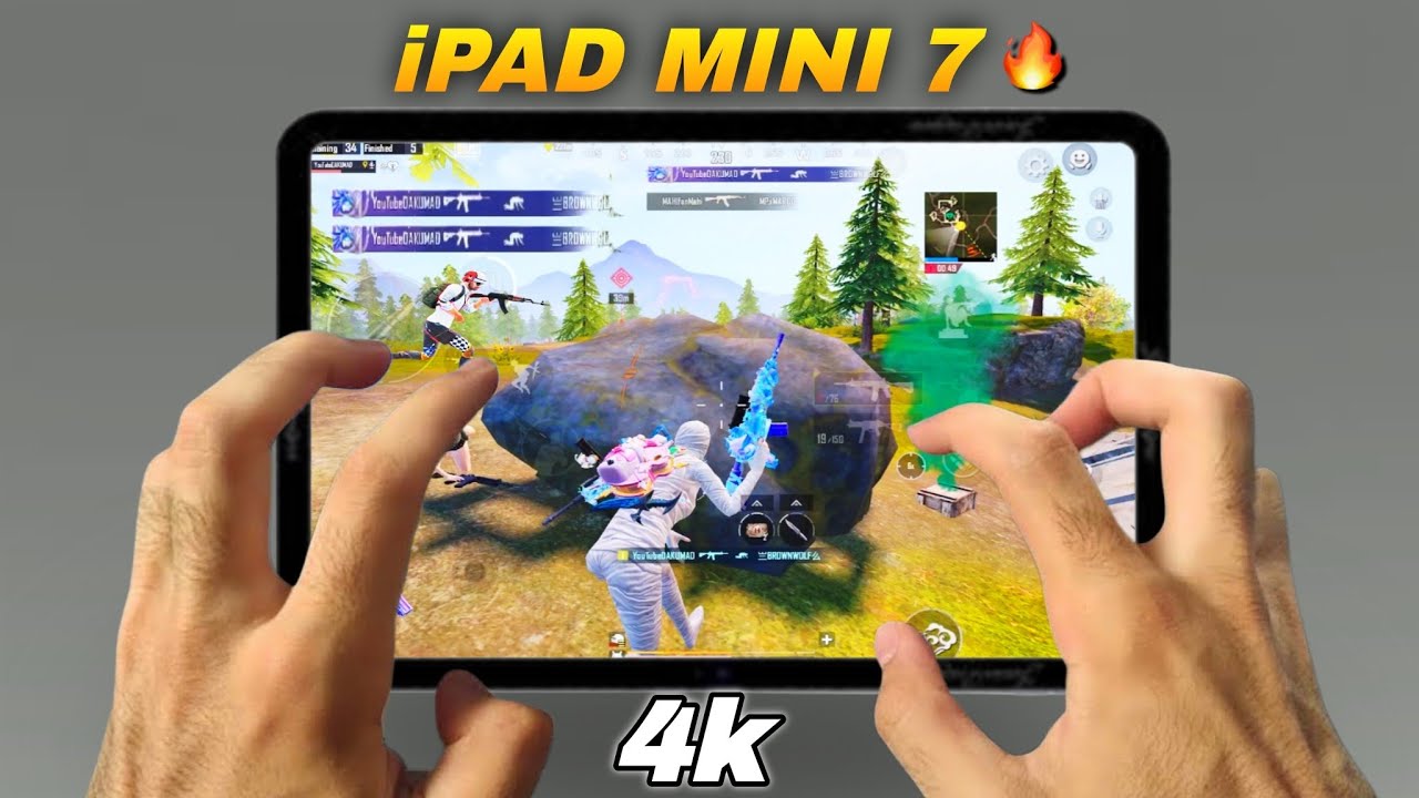 iPAD MINI 7 PUBG/BGMI TEST🔥A17 Pro Bionic chip😍 || FULL GYRO + 6 FINGER GAMEPLAY