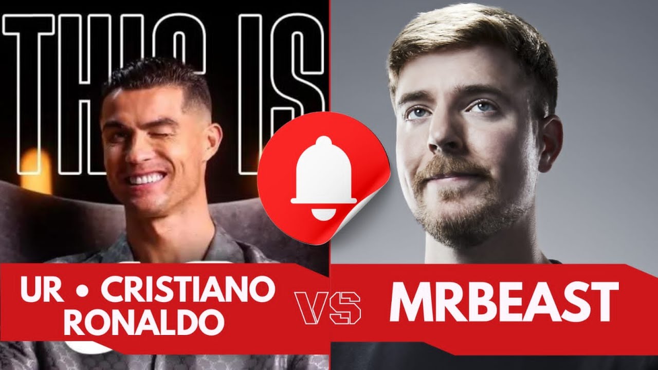 LIVE: UR • Cristiano Ronaldo vs MrBeast Sub Count Battle (Cristiano Ronaldo New Channel)