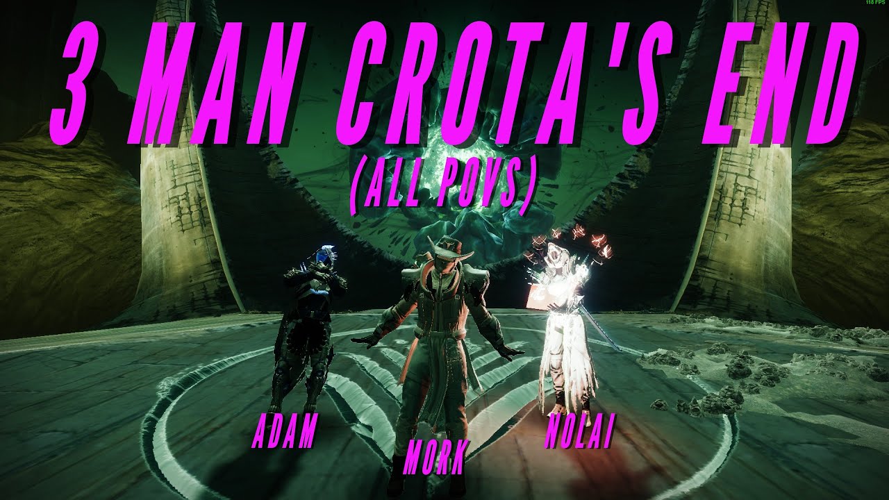 Destiny 2: 3 Man Crota's End (Full Raid - All POVs)