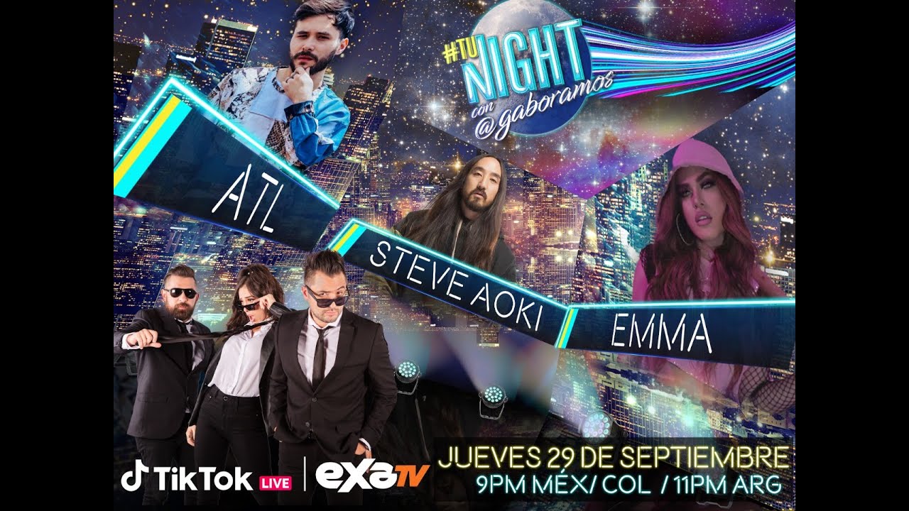 ATL, Emma y Steve Aoki en TuNight / 29 de Septiembre / ExaTv