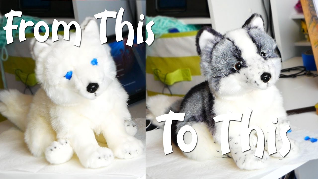 Customizing a Arctic Fox Plush! (TIME LAPSE)