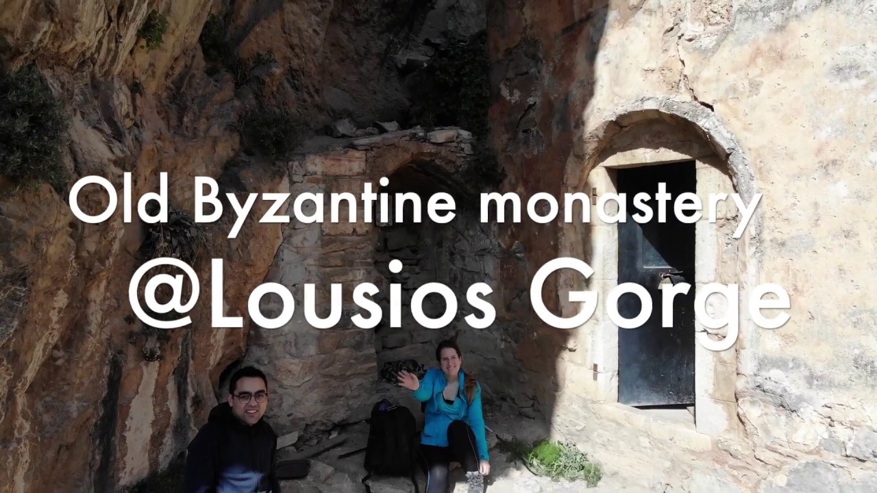 Lousios Gorge Medieval monastery  Drone footage