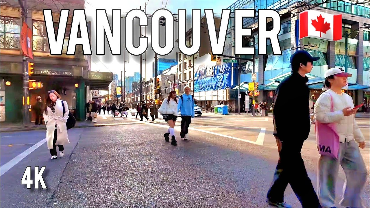 🇨🇦  [4K]🚶2026 Downtown Vancouver | Winter Commuter Rhythms & Urban Flows | BC Canada