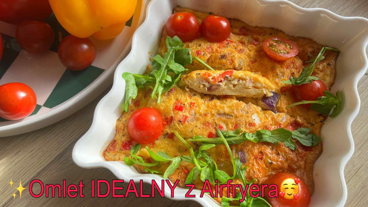 🥚✨ Zdrowy, szybki i pyszny - Puszysty omlet bez smażenia 😍 Puszysty omlet bez smażenia z Airfryera