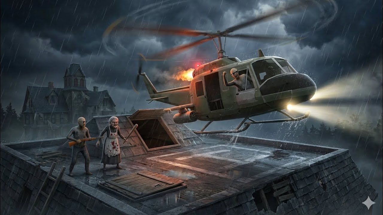 Helicopter 🚁 ESCAPE | Granny Chapter Two 