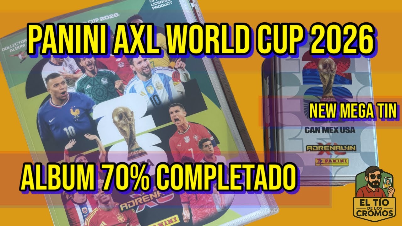 ALBUM AL 70% - PANINI AXL MUNDIAL 2026 (NEW MEGA TIN)