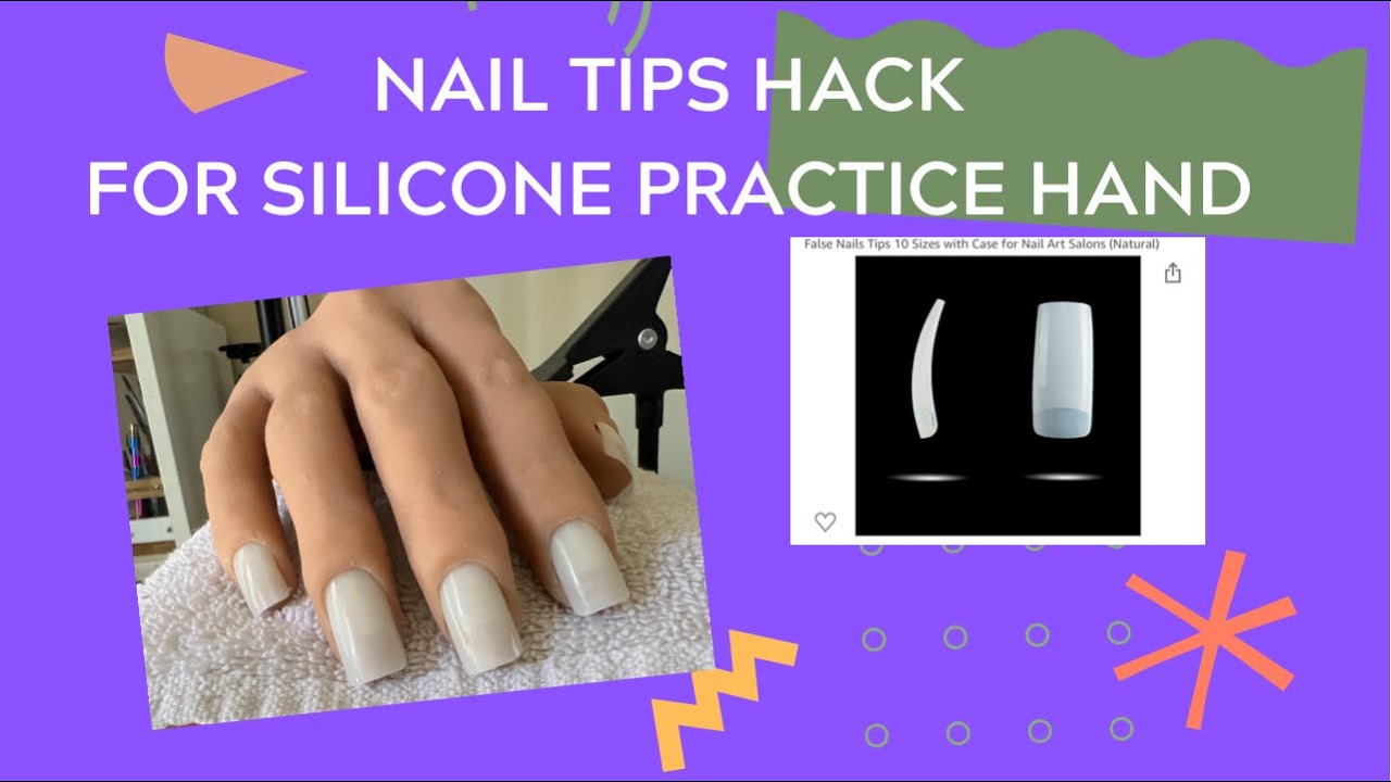 How to Prep silicone practice hand with No GLUE | Save Money By using this nail tips hack