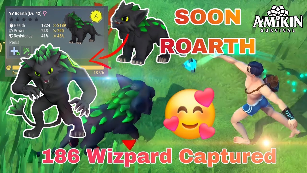 😱 AMIKIN SURVIVAL | CAPTURE WIZPARD | SOON ROARTH 😲 32
