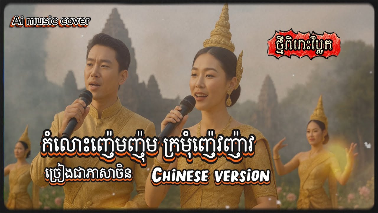 កំលោះញ៉េមញ៉ុម ក្រមុំញ៉េវញ៉ាវ ប្រជាភាសារចិន 🎤🎵 Chinese version #aicover 