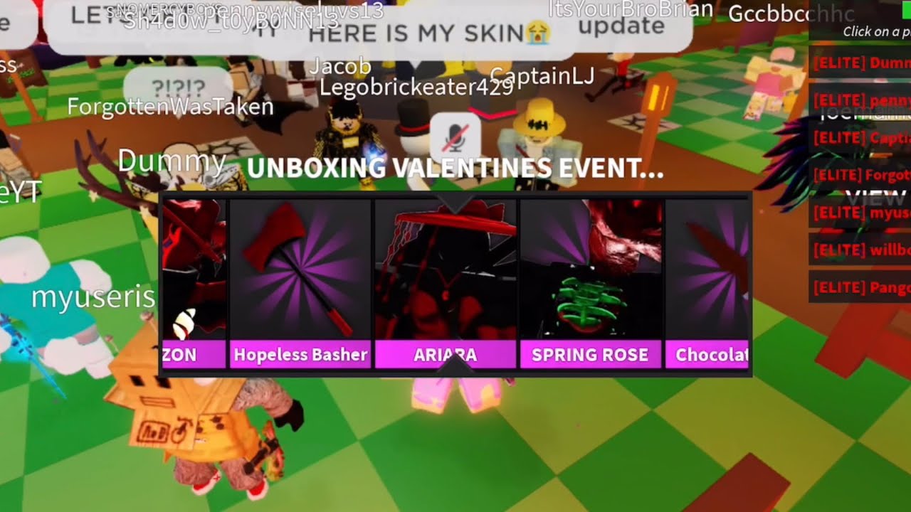 Unboxing Valentines event crate in Roblox Guesty