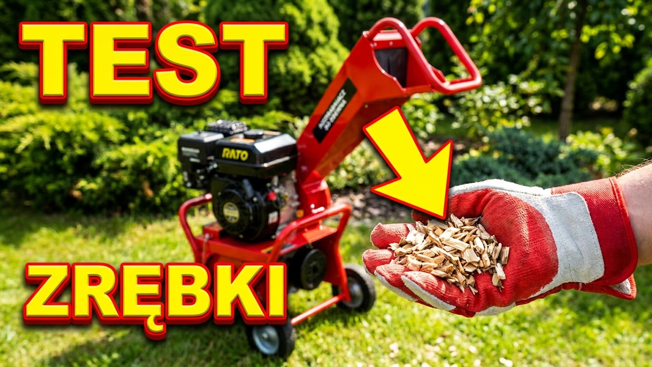 Mały ale wariat:) Rozdrabniacz spalinowy do gałęzi Greenso GBK-70-2QY. Test