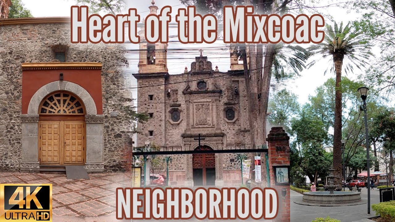Barrio Mixcoac ⛲ 4K Virtual Tour Inmersive Sound / Rubens Street of the Mixcoac Neighborhood ⛪