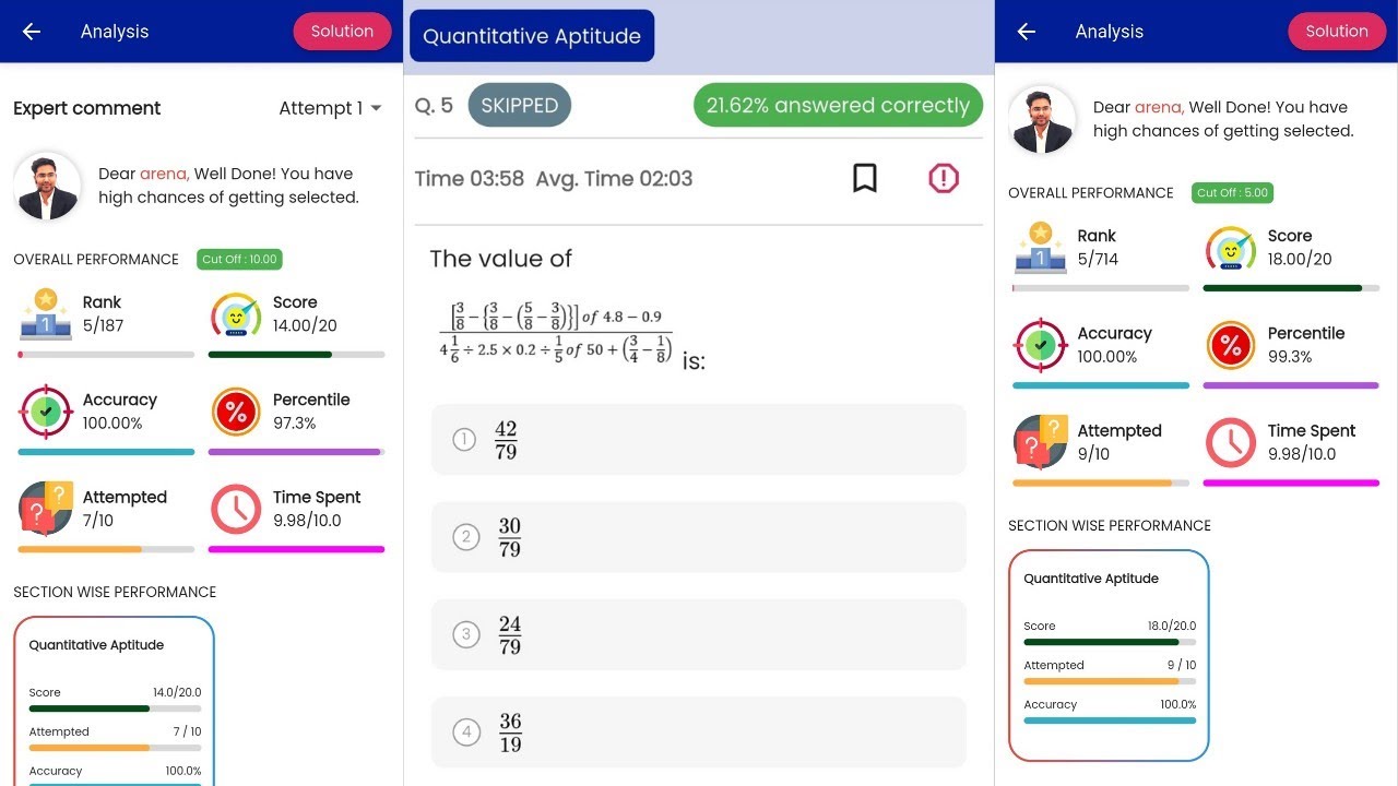 18 February Math Quiz - Profit & loss, Simplification