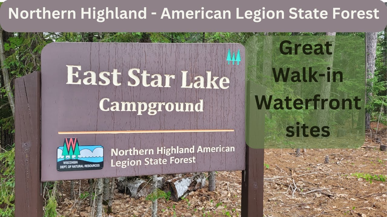 Great waterfront walk-in sites at East Star Lake Campground in Wisconsin's State Forest