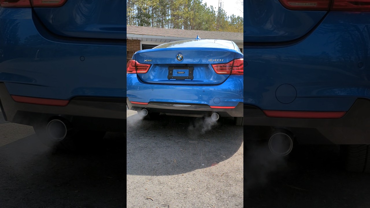 BMW 440i M Performance Exhaust Cold Start LOUD