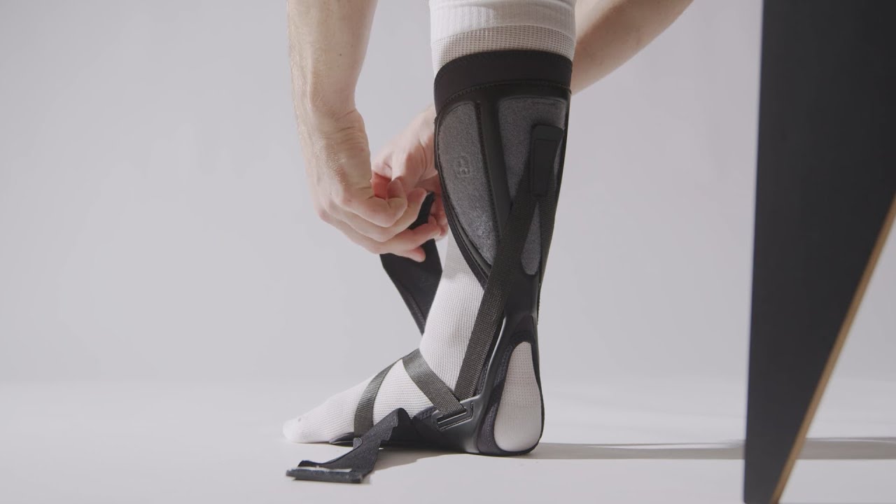 Wie ist die Push ortho Fußheberorthese AFO anzulegen?