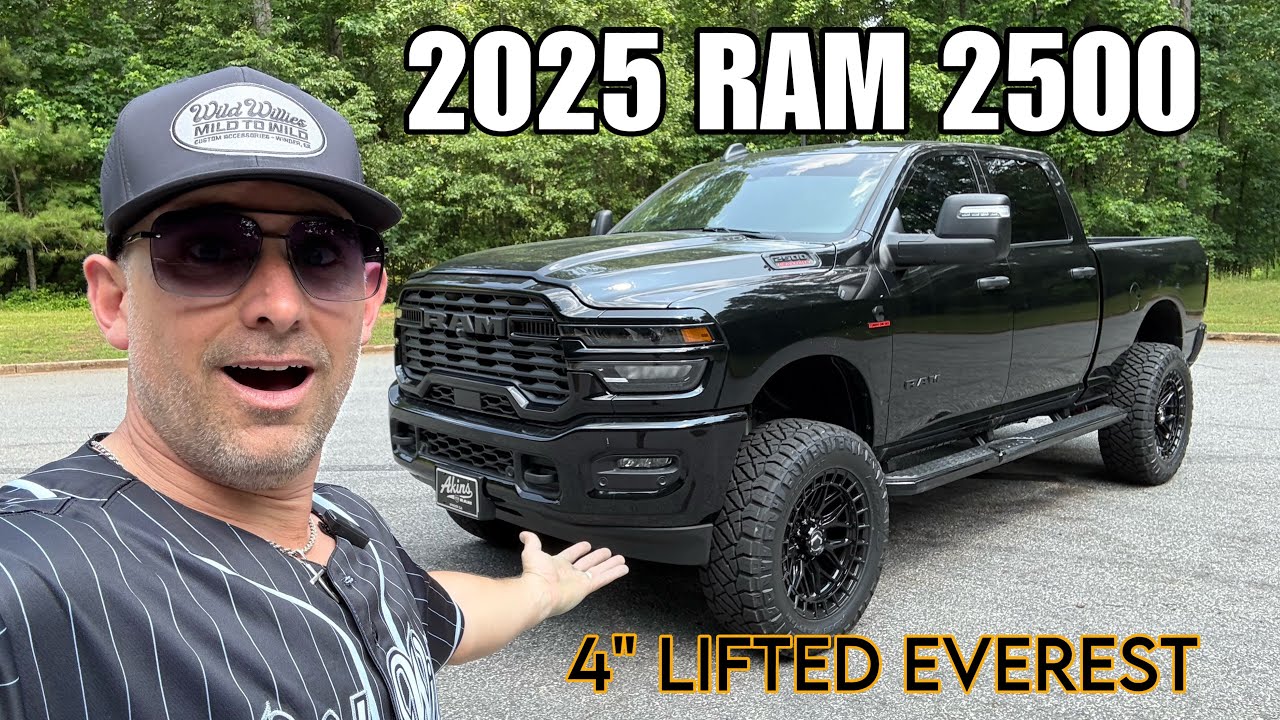 2025 Akins RAM 2500 MIDNIGHT EVEREST 4" BDS Lifted on 37s