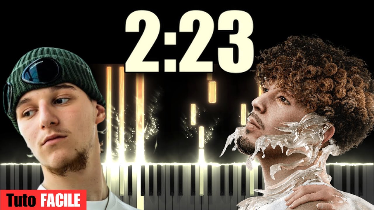 J9ueve ft. Khali - 2:23 (Piano Tutorial & Cover) - Niveau Facile